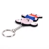 RYHX Chinese Zodiac Promotional cheap custom shaped silicone key chain