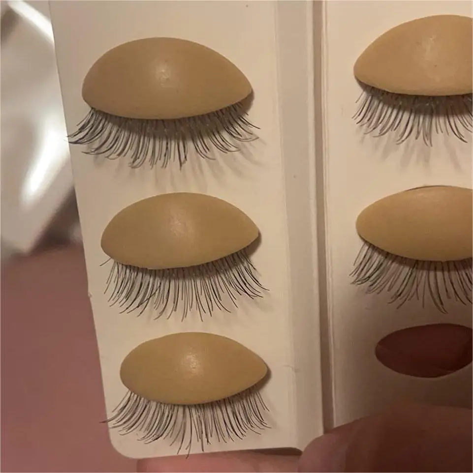 Biumart Mannequin Head With Eyelashes Realistic Model Head Lashes With