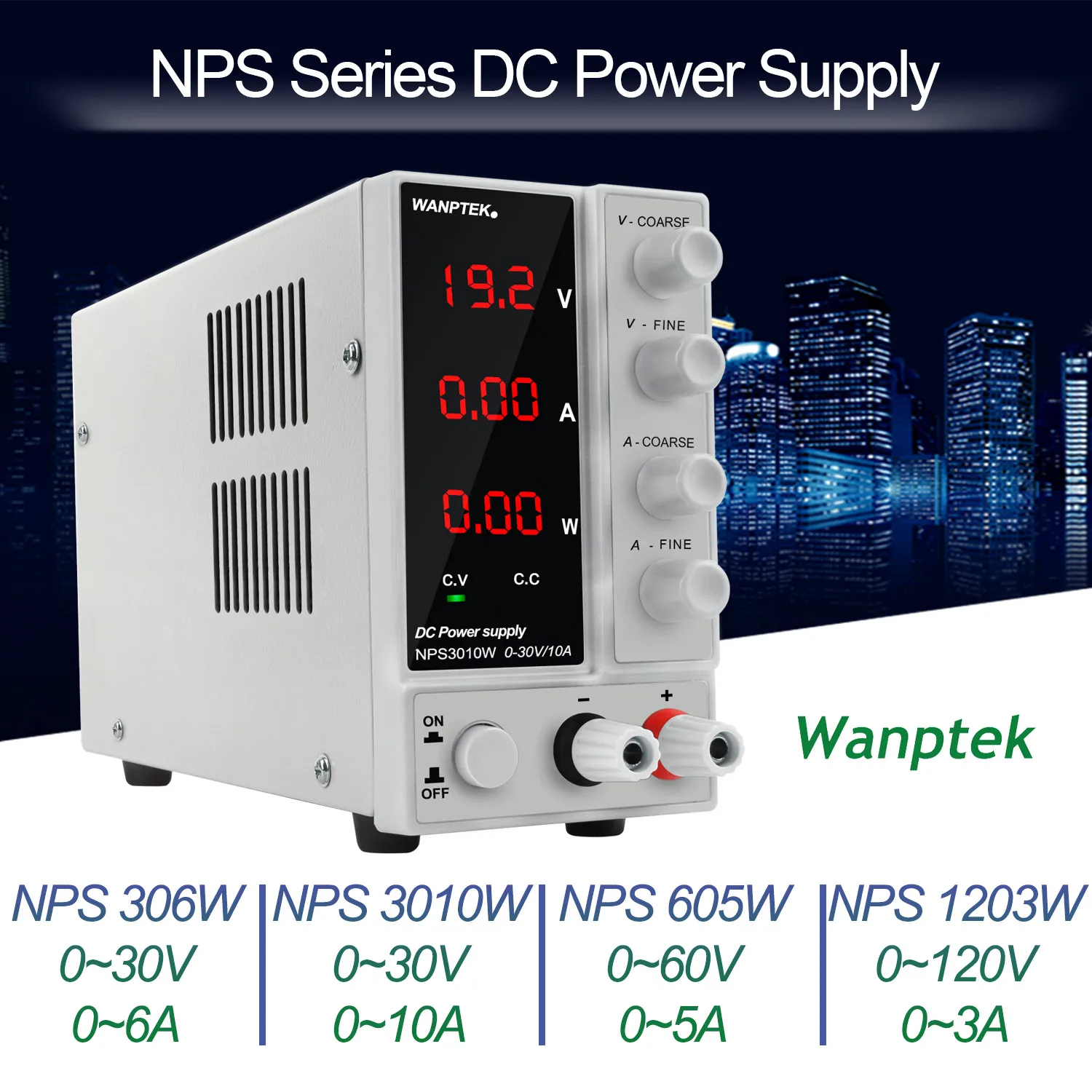 Wanptek Nps3010w 30v 10a Power Digital Lab Bench Variable Power Supply