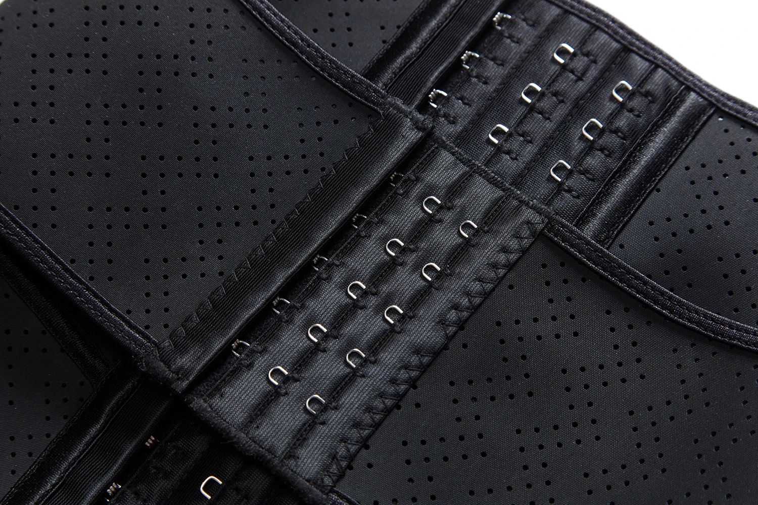 Premium Punching Mesh Latex Double Compress Women Waist Trainer Buy