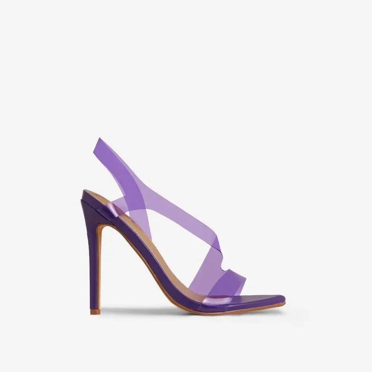 2023 Latest Design Hot Women Sandals Pvc Jelly Crystal Heel Fashion