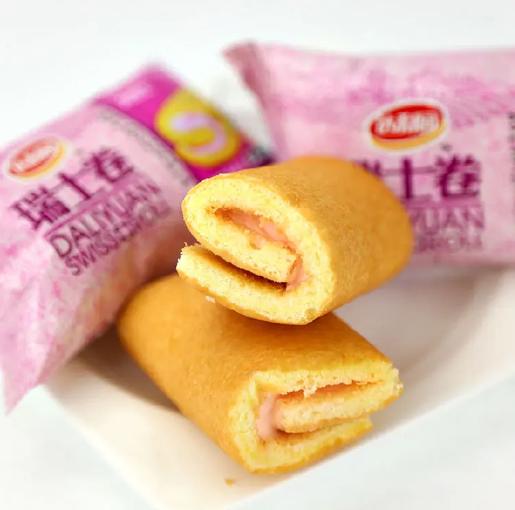 2.5kg Rolled Cake Bulk Dessert Snacks Cake Snacks Swiss Roll Cake Buy