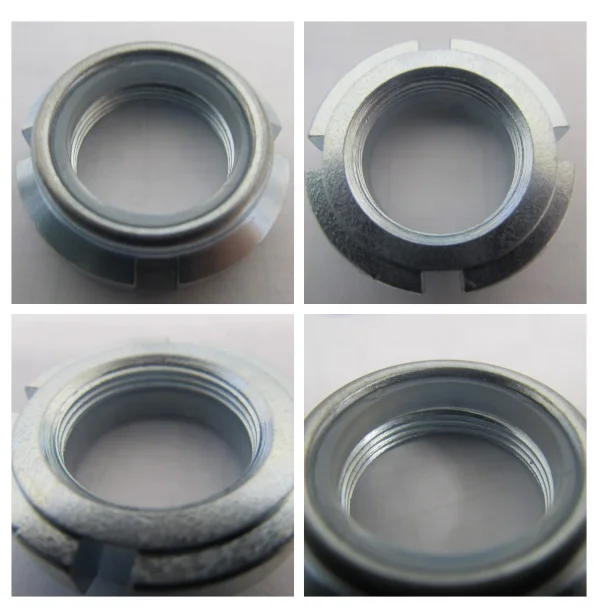 Din 981 Slotted Round Nut With Nylon Locking Guk Gup Gua Lock Nuts