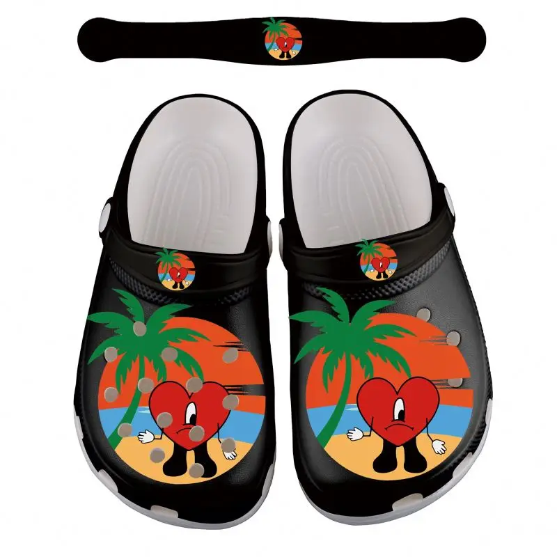 Custom Printing Bad Bunny Garden Shoes Latest Wholesale Karol G Sandals