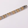 gold high quality solid band bracelet genuine cuff watch strap
