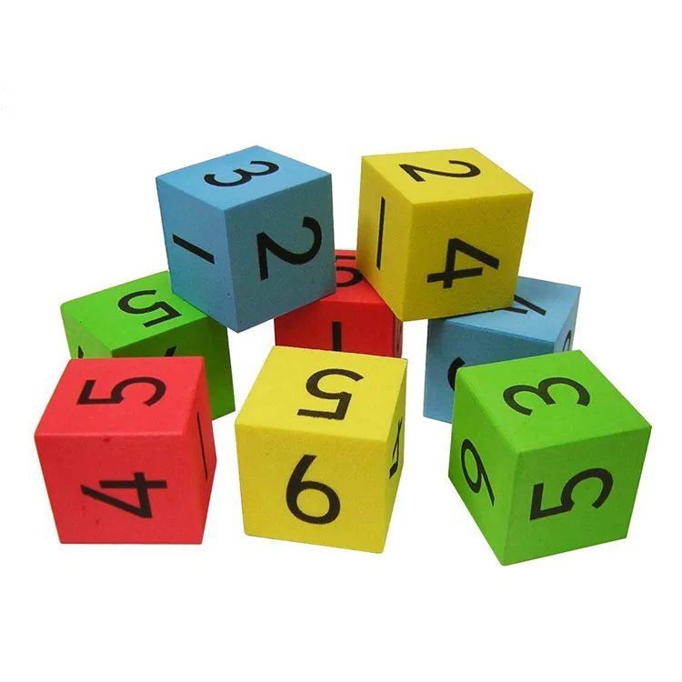 Custom Colour Design Soft Eva Foam Cube Dice For Kids - Buy Foam Cube ...