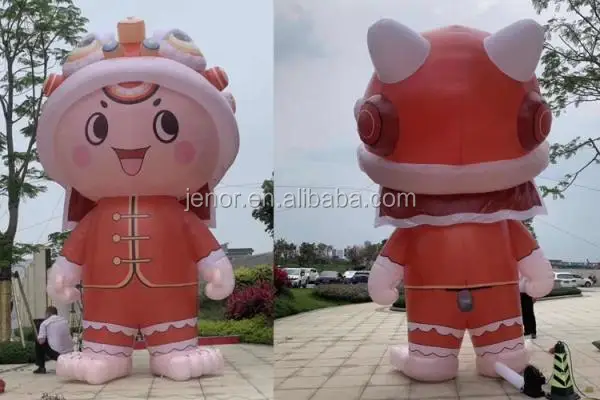 Customized Vivid Inflatable Girl Anime Mascot For Outdoor Advertising 