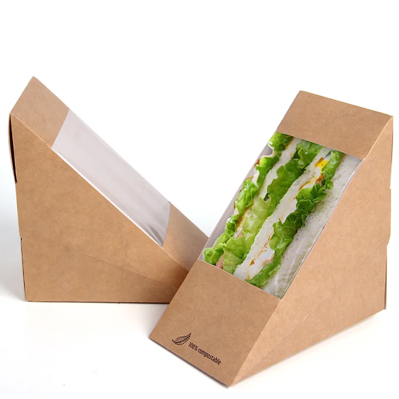 Take Away Packaging / Sandwich Paper Box Buy Paper Box,Foldable Paper Box,Paper Meal Box