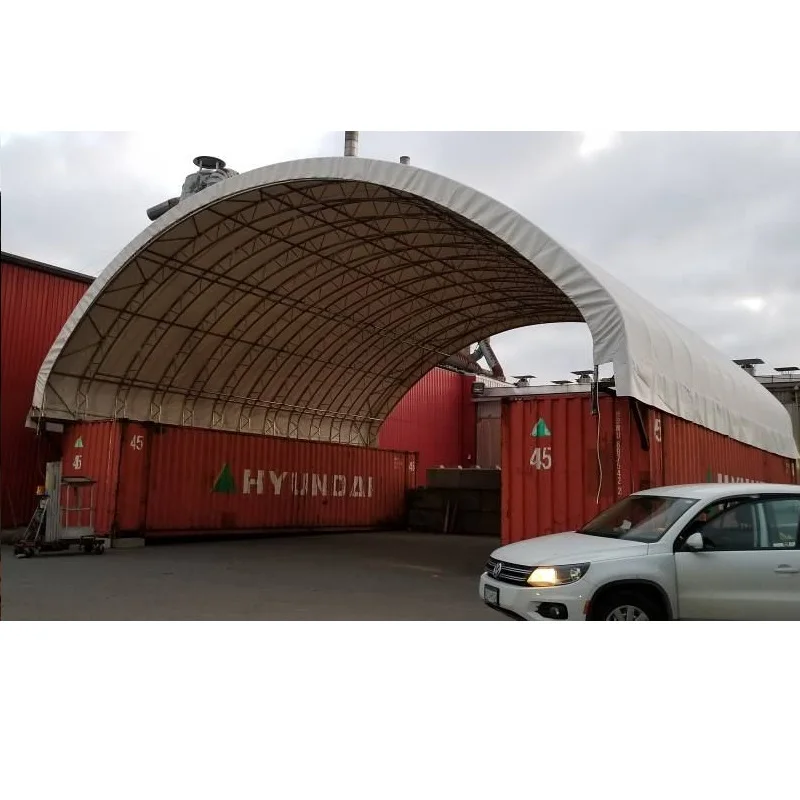 Gs Shipping Container Shelter Cover Large Industrial Double Truss Dome