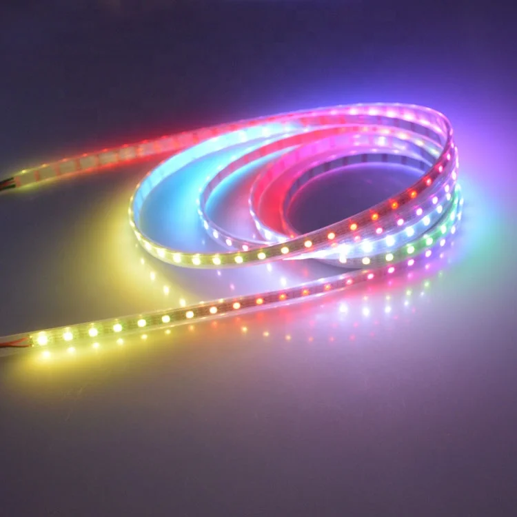60 leds/m ws2812b smd 5050 rgb smart led light strips in store for room near me