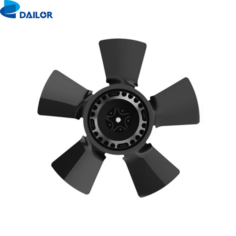 250mm AC EC external rotor motor powered axial flow fan factory