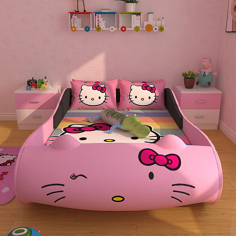 Children Car Bed Lovely Princess Bed 3d Cartoon Cat Bed - Buy Children Car  Bed,3d Cartoon Cat Bed,Lovely Princess Bed Product on 