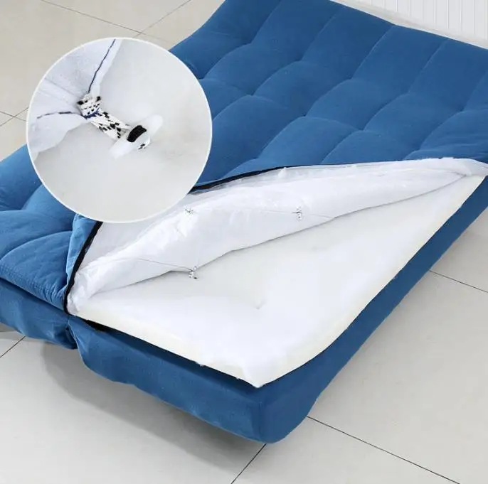 Cotton Linen Multifunctional Folding Sofa Bed Single Double Seat Rental