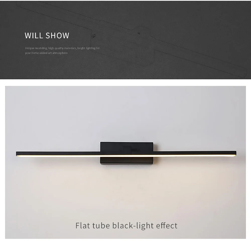 Bathroom wall light 24W 20W 16W 12W 8W vanity mirror LED lamp residential hotel bathroom mirror light