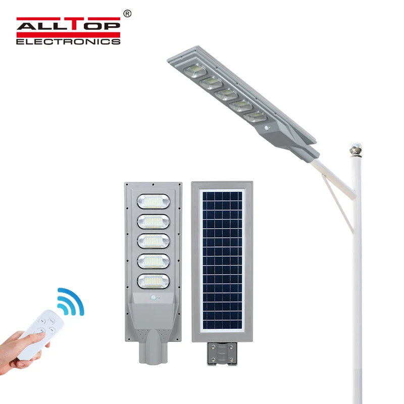 ALLTOP Waterproof IP65 outdoor lighting motion sensor 30W 60W 90W 120W 150W integrated all in one led solar street light