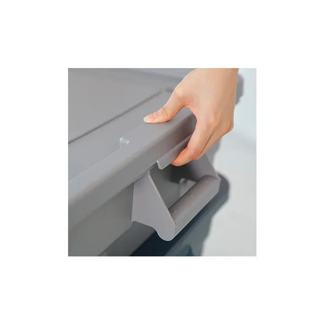 Stackable Plastic Storage Box Tote Organizing Container With Durable