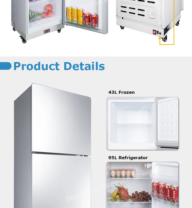 24v All In One Solar Fridge With Inbuilt Lithium Battery Dc Sun Energy