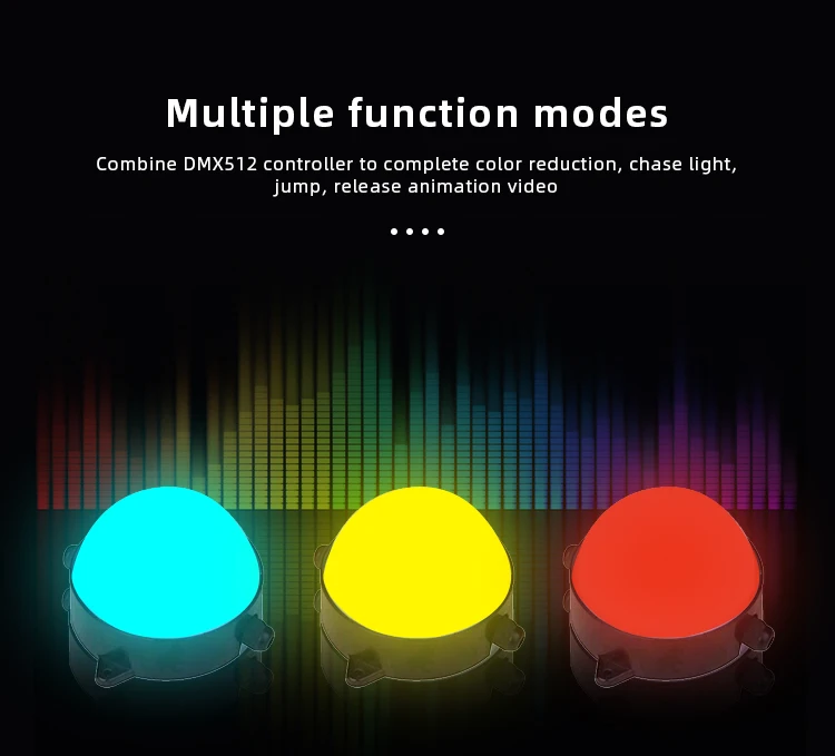 Showjockey 30mm 50mm 12v Dmx512 Dot Led Point Lights Ip65 Waterproof