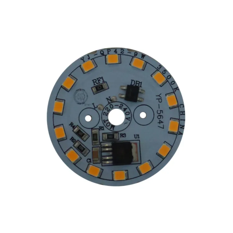 3years warranty  CE RoHS Certification High Power 9W 220V ac input voltage round led module pcb pcba for LED Downlight