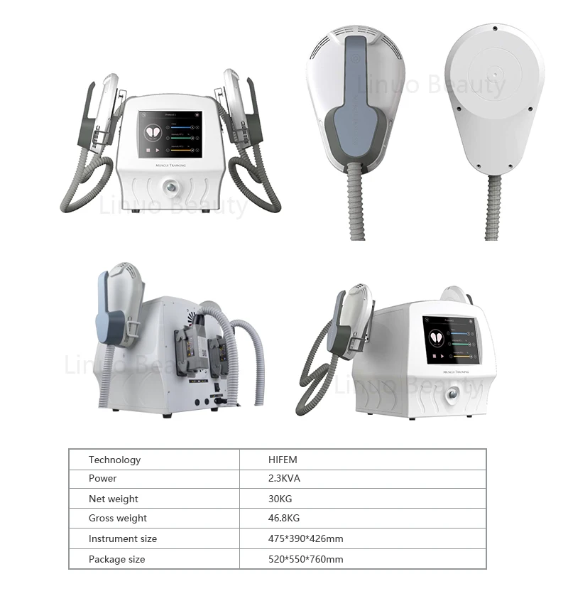 Portable Air cooling system Emslim ems muscle stimulator EMS electromagnetic HIEMT body sculpting slimming machine