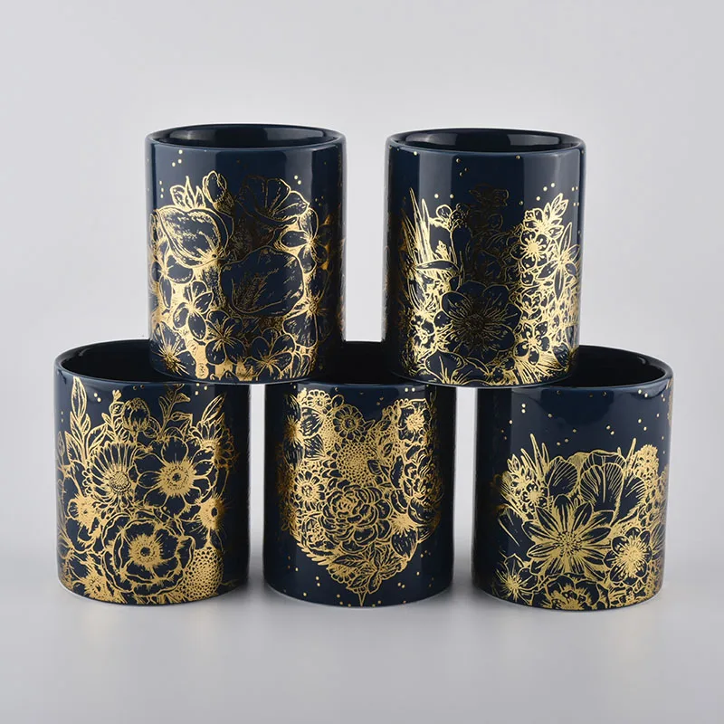 customized ceramic candle jars for home decoration