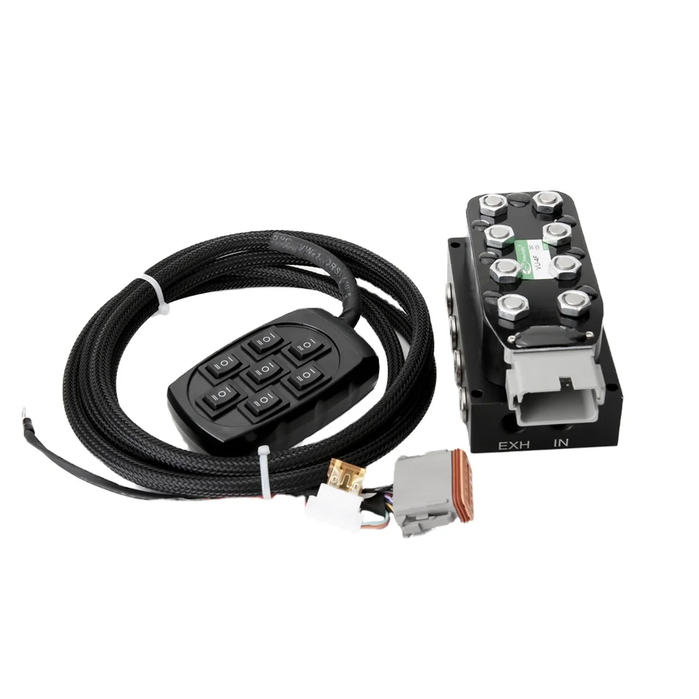 7 Rocker Air Ride Switch Suspension Controller With Braided Harness