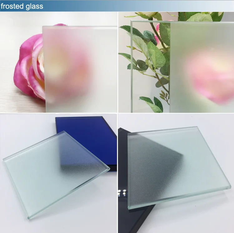 12mm Black Automatic Frosted Glass Interior Decoration Doors Glass