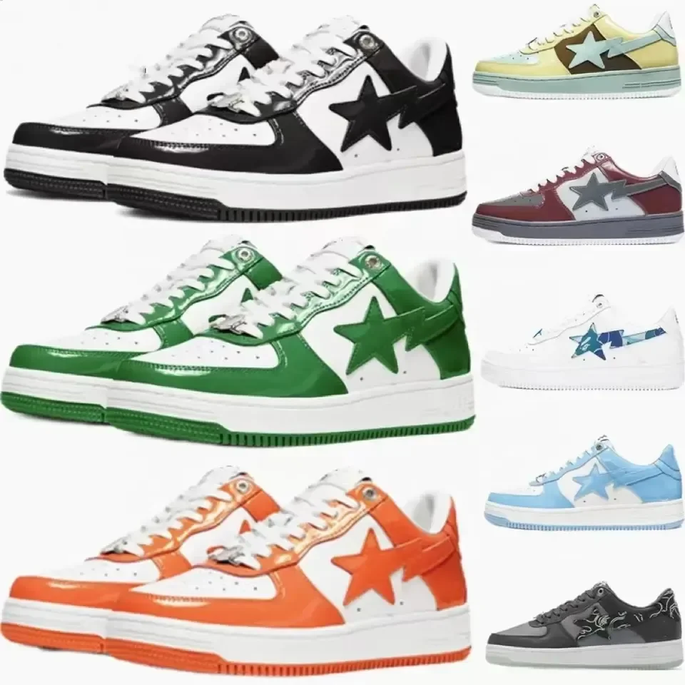 Bapes Star Printing Fashion Style Trend Comfortable Casual Sport Shoes ...