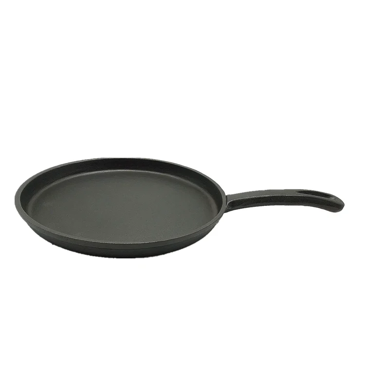 26.5cm New Custom Made Tawa Skillet Round Shape Shallow Flat Cast Iron