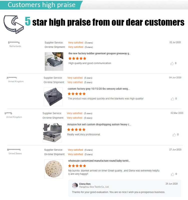 Factory Supply Premium Heavy Blanket Glass Beads Weighted Blanket