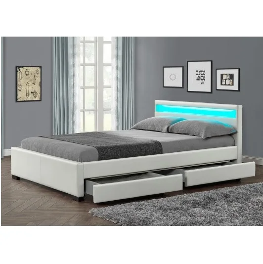 European Antique Design Bedroom Furniture King Size Suites With Grey Or Black Bed Head Round Set Mattress Cheap Shipping