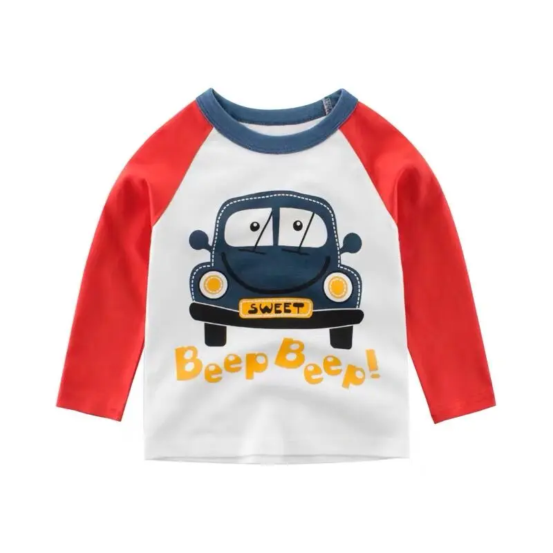 Baby Boys Clothes Boys Girls T Shirt Long Sleeves Carton Printed T Shirt Buy Bugle Boy T Shirts Full Print T Shirt Elastic Sleeve Cuff T Shirt Product On Alibaba Com