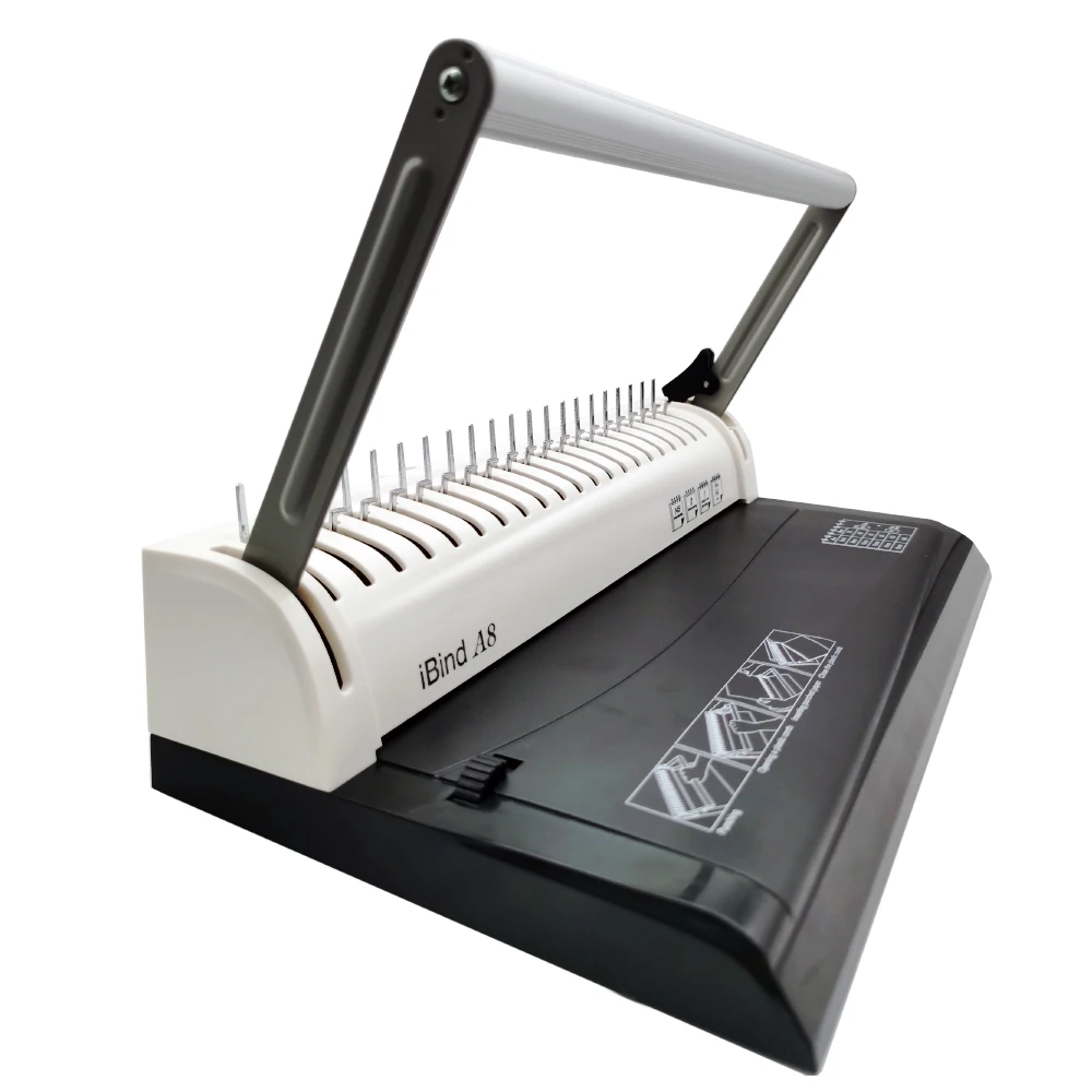 Manual 145 Sheets A4 297mm Letter Size Book 21 Hole Plastic Comb