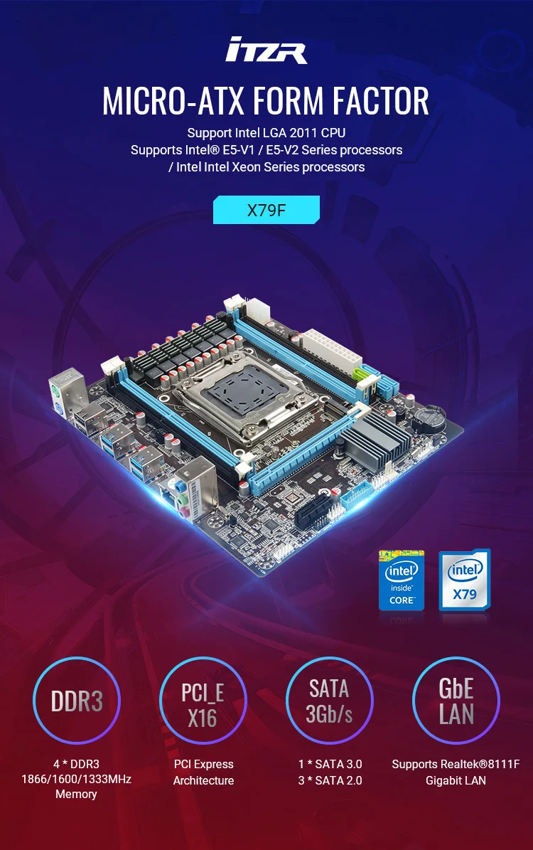 Computer Motherboard X79 With Cpu E5 2620 2g Combo Buy Motherboards