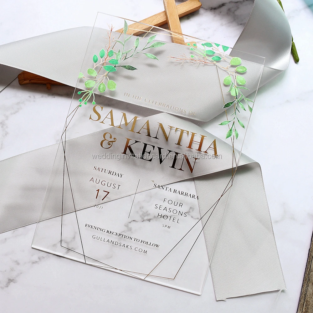 Unique Texture Cardstock Wedding Invitation Die Cut Envelope