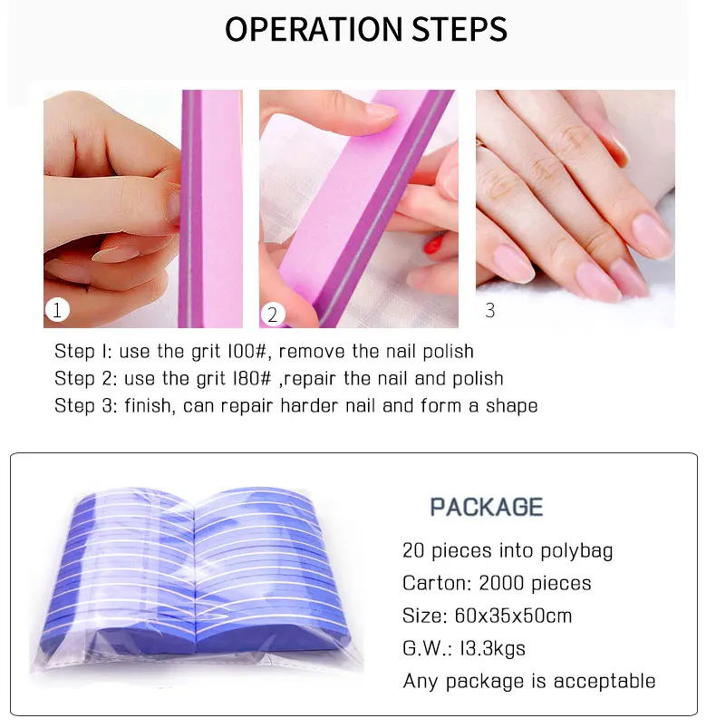 small nail buffer sponge