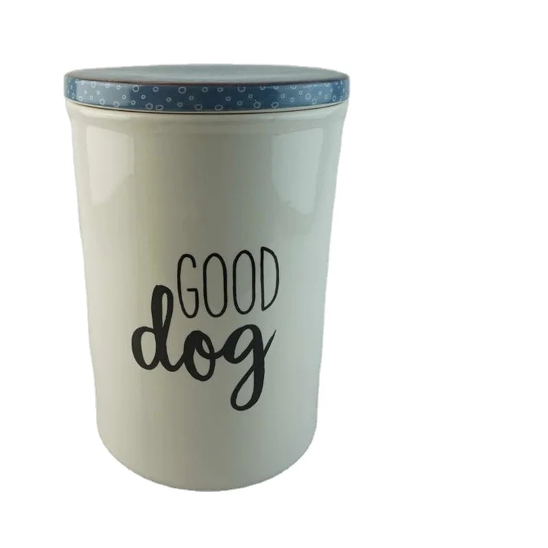 Wholesale Sublimation Ceramic Cookie Jar With Lid Cookie Storage Cans