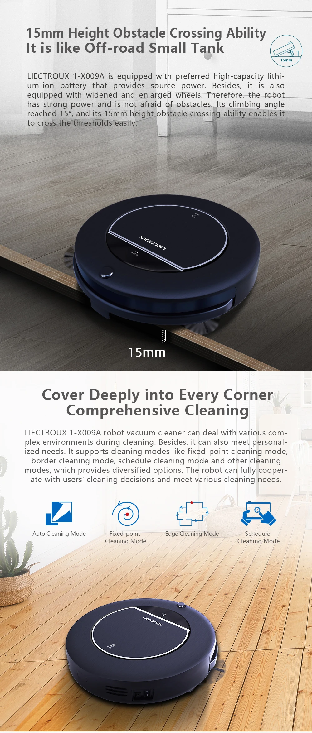 liectroux robot 1 x009a robot vacuum cleaner