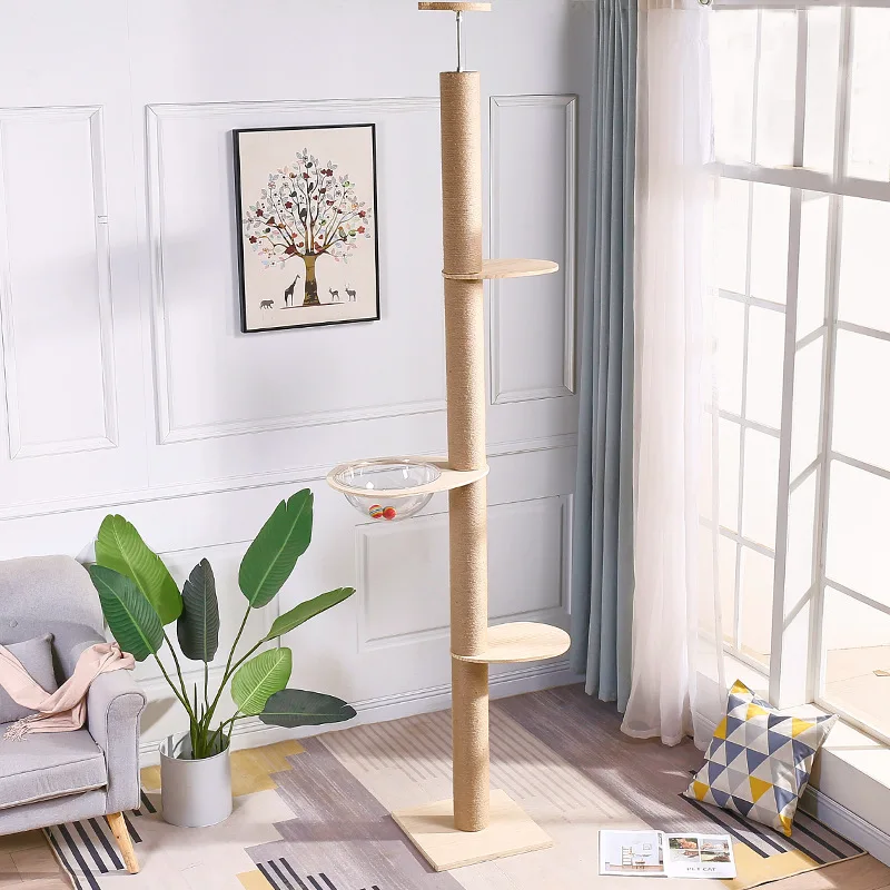 Modern Floor To Ceiling Cat Tree Cat Tree With Platform Scractching