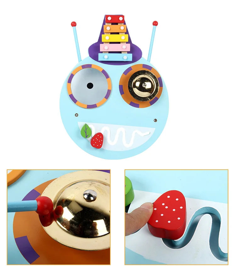 promotion customized  kids montessori toys multifunctional wall mounted educational toys