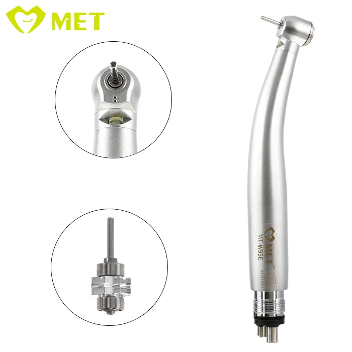 Dental Air High Speed Push Button Led Dental Handpiece 4 Holes 2 Holes
