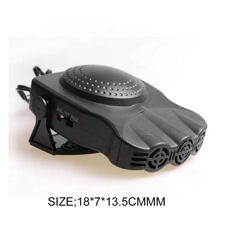Calentador de coche 12 V 150 W con funci/ón de refrigeraci/ón y calefacci/ón color rojo apto para tipos generales de coches calentador de parabrisas 2 en 1 que se conecta al encendedor de cigarrillos