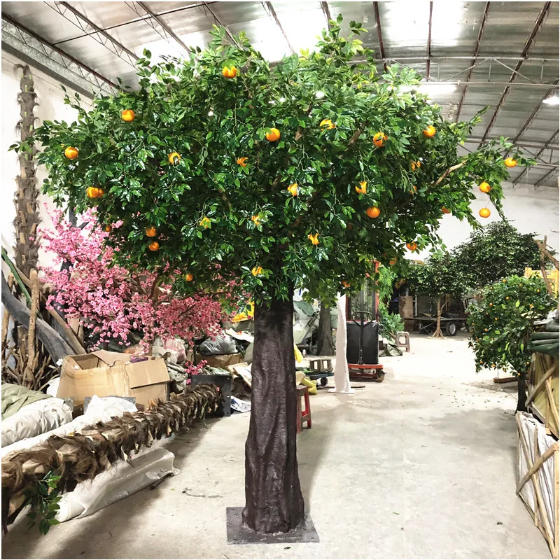 Artificial Orange Tree Decoration Tree Plastic Orange Tree Wholesale