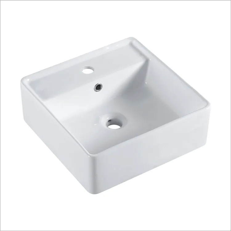 Best quality rectangular apartment office building 3D design counter top basin