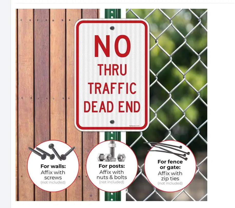 high quality no overtaking prohibitory circle road safety sign