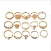 Vintage Knuckle Ring Set, Multi Size Rings Bohemia Stackable Mid Rings for Women and Girls