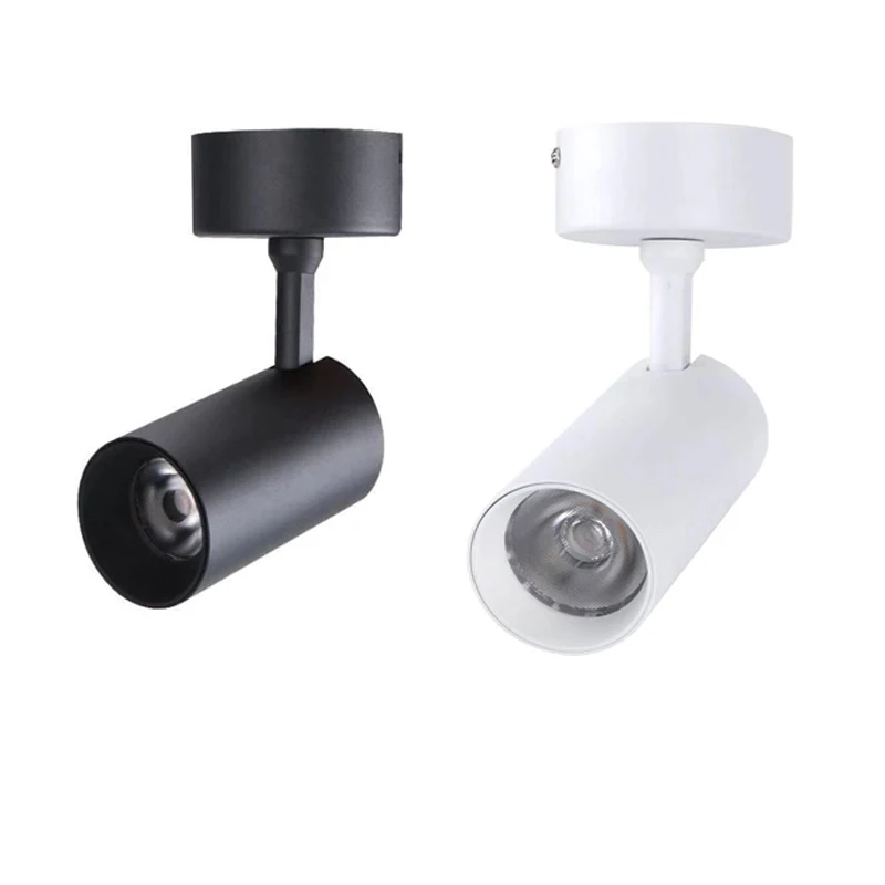 Surface mounted Recessed Black White Shop lighting high CRI90 10w 20w 30w LED track light