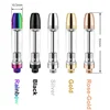 Empty 100% Original CBD vape cartridge 1.0ml ceramic coil vape pen atomizer with custom packaging
