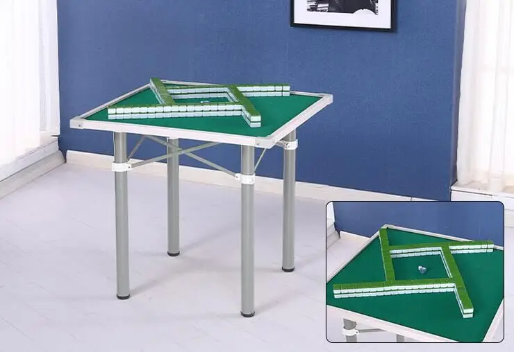 Cheap Mahjong Table Folding Table Metal/wooden Portable Mahjong Table