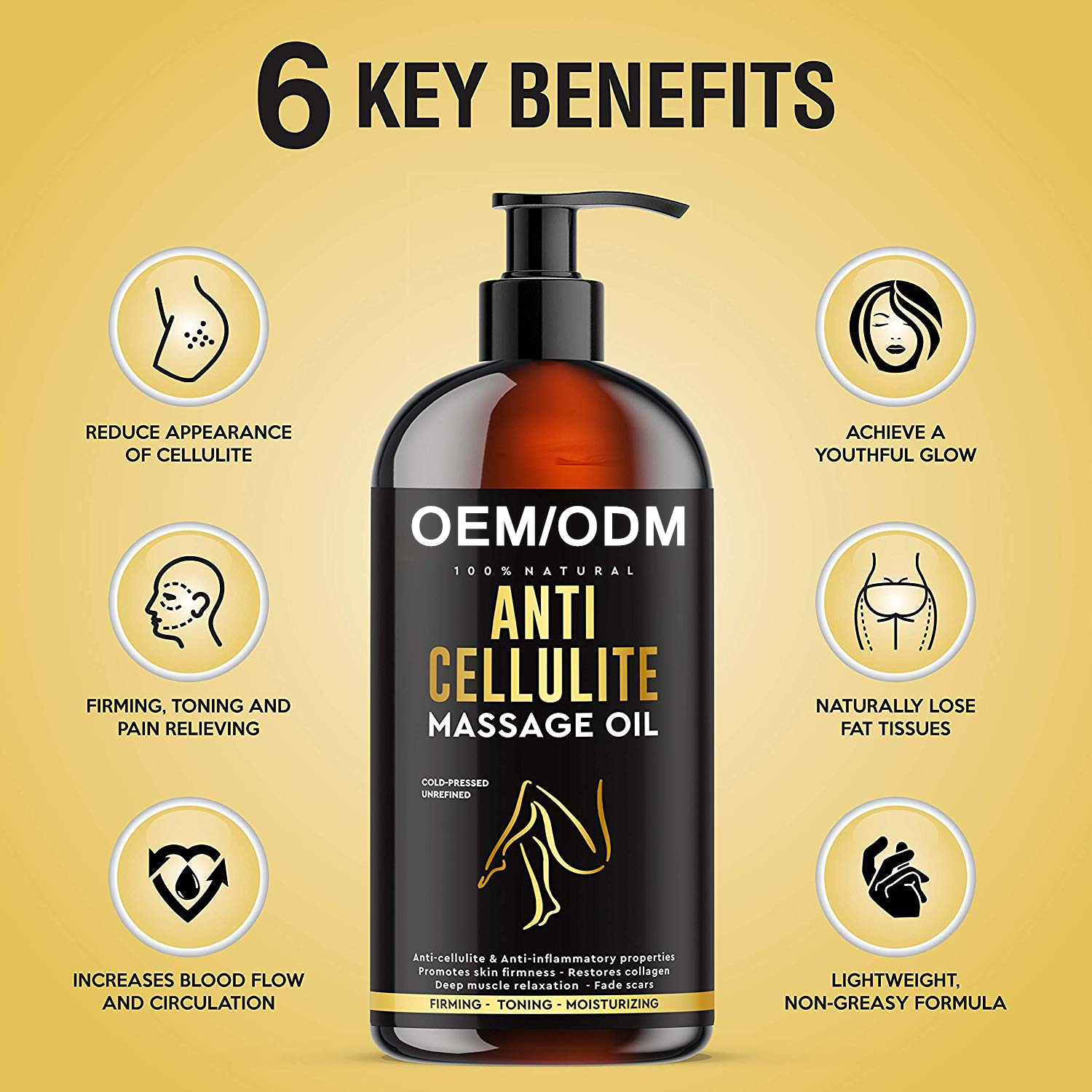 natural anti cellulite massage oil, tightens skin cellulite